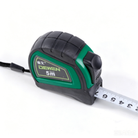 DEWEN Ruban à mesurer rétractable métrique/pouce en ABS et acier inoxydable 5M 25mm avec verrouillage automatique et clip ceinture multifonctionnel