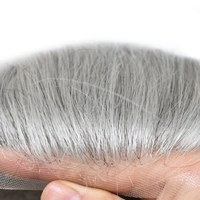 Prothèse capillaire pour homme en dentelle suisse complète, cheveux indiens Remy blonds, nœuds blanchis, ligne de cheveux invisible