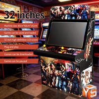 ZDYS Machine de jeu rétro avec joystick, borne d'arcade de table, grande borne à monnayeur, Moonlight Box Pandora Street Fighter Tout-en-un