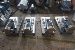 ปั๊มแบบโรเตอร์พร้อมถังปั๊มสแตนเลสเกรดอาหารแจ็คเก็ตไอน้ำ - Product Image 2