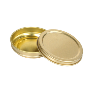 Custom Logo Gold Tin Caviar Jam Bee Honey Jar Paper Gift Blank Caviar Box Iced