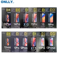 Écran OLED pour iPhone Xs Max 11 12 13 14 15 Pro Max 16 16E LCD Zy Gx Tc Gk Jk pour remplacement d'écran d'iPhone