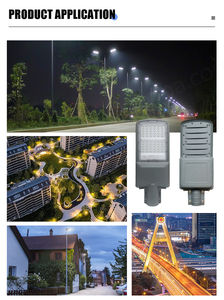 100W 200W 300W 400W LED Farola solar 6000K IP65 Aleación de aluminio Garantía de 3 años Sensor exterior Control de tiempo remoto - Product Image 5