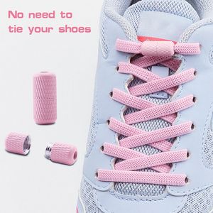 Cordones sin Lazo, cordones de zapatillas elásticas planas con cápsulas de colores, cierre rápido y fácil, cordones Lzay para niños y adultos para zapatillas de deporte - Product Image 1
