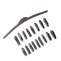 Pour K-770 Balai d'essuie-glace sans cadre noir en acier à haute teneur en carbone pour Q7 Defender, 16 adaptateurs multifonctionnels, garantie 90 jours