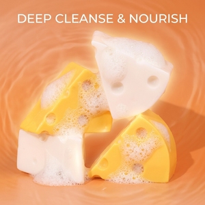 Sapone Naturale Fatto a Mano Trasparente a Forma di Formaggio, Idratante per Viso e Corpo, con Glicerina per Tutti i Tipi di <span class=keywords><strong>Pelle</strong></span> - Product Image 2