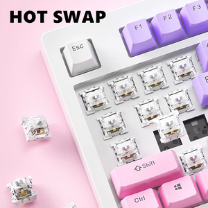 เคสคีย์บอร์ด hzgamer 87Keys Hot Swap ชุดคีย์บอร์ดสำหรับเล่นเกม - Product Image 5