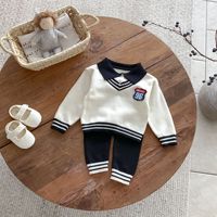 Nouvelle Collection 2026 : Ensemble 2 Pièces Tricoté pour Bébés Garçons – Sweat-shirt à Manches Longues et Pantalon Décontracté – Tenue de Sport pour Enfants