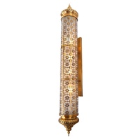 Lampe en fer de style arabe pour décoration de mosquée, applique murale pour église