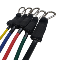 Gymarts 11 pièces Bande de résistance Bande élastique pour l'exercice à domicile