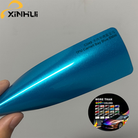 Película Protectora de Pintura para Automóviles Carnell Bay Blue Glossy TPU, Cambia el Color de la Carrocería, Autoregenerable, Protección UV, Antiarañazos, 7.5 Mil, 1.52x15M