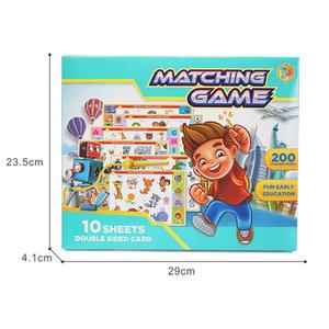 Samtoy nuovo arrivo 10 carte bambini giocattoli educativi per l'apprendimento giochi abbinati carte Flash Smart <span class=keywords><strong>E</strong></span> Book Intelligence Book For Toddler - Product Image 6