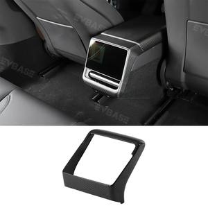 Cadre de protection d'écran arrière en carbone sec pour Tesla Model Y Juniper (vente en gros) - Product Image 4