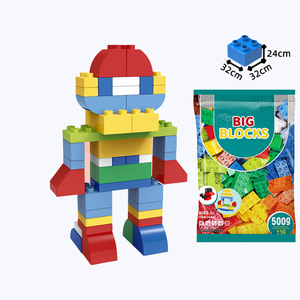 ビッグサイズプラスチックビルディングブロックセット<span class=keywords><strong>100</strong></span>個クラシッククリエーターレンガ女の子男の子教育プラスチックブリックブロックおもちゃ子供用 - Product Image 3