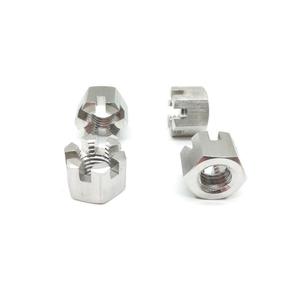 Tuerca de Castillo hexagonal ranurada, M14x1m <span class=keywords><strong>din</strong></span> <span class=keywords><strong>935</strong></span> titanio 304 acero inoxidable ss 201 - Product Image 5