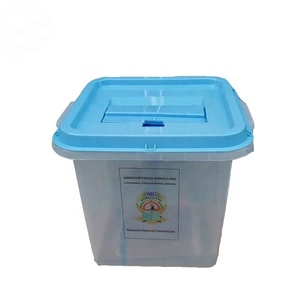 Urna de plástico transparente de 40L, caja de elección - Product Image 1