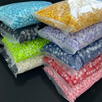 Perles plates de 8 mm en gros, perles demi-rondes, perles néon pour breloques de slime, accessoires de scrapbooking et de bricolage