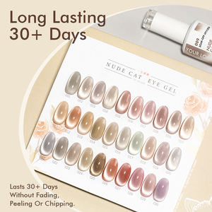 Westink Nude Cat Eye <strong>Gel</strong> Polish 15ml Bottle <strong>Gel</strong> Uv Nails Salon - Product Image 5