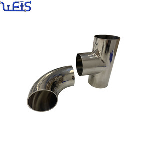 ข้อต่อท่อสุขาภิบาลเกรดอาหารข้อต่อท่อสแตนเลสสั้นเชื่อมข้อศอกเรียบมาตรฐานบูชมาตรฐาน - Product Image 2