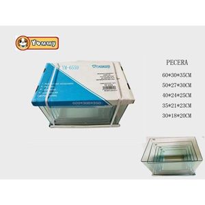 Ensemble d'aquarium en verre 5 pièces pour poissons et vie aquatique, avec accessoires - Product Image 1