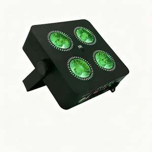 Projecteur LED sans fil 9*18W RGBWAUV 6-en-1 à batterie avec contrôle par téléphone pour discothèque, DJ, bar, mariage - Product Image 1