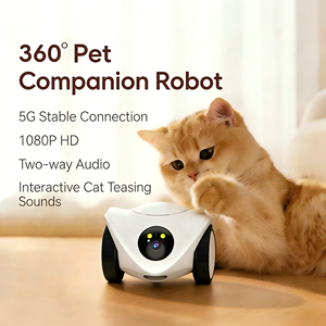Caméra robot pour animaux de compagnie haute définition, alimentation automatique, communication bidirectionnelle, imagerie couleur, maison intelligente pour chiens et chats - Product Image 1