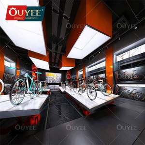 Gabinete de pared para tienda de ciclismo, muebles de exhibición de bicicleta deportiva de montaña, tienda de bicicletas personalizada, diseño de decoración de interiores - Product Image 2