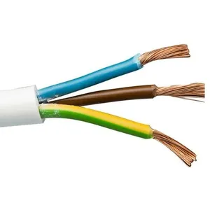 Câble flexible en cuivre pur 4mm x 3 cœurs Câble flexible