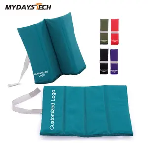 سجادة جلوس محمولة قابلة للطي وذات شعار مطبوع من MyDays Tech يمكن وضعها على وسادة مقعد من الفوم لرحلات التخييم في الهواء الطلق