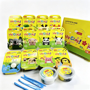Caja de Actividades Creativas Premium, Juego Educativo para Niños, <span class=keywords><strong>Plastilina</strong></span> de Secado al Aire, para Regalo Escolar, Venta al por Menor - Product Image 1