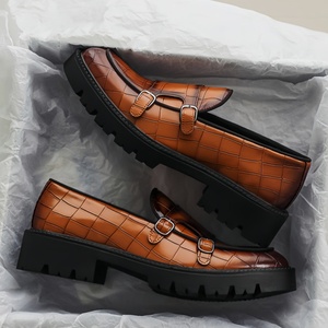 Mocassins de <span class=keywords><strong>luxe</strong></span> pour hommes en cuir synthétique 2025, rehaussants, imperméables, décontractés, style <span class=keywords><strong>italien</strong></span>, pour soirée et bureau - Product Image 5
