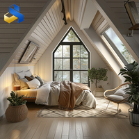 Casa de Camping Prefabricada de Doble Planta con Estructura Triangular de Acero y Panel Sándwich para una Instalación Rápida