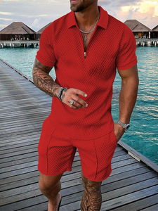 <span class=keywords><strong>Grande</strong></span> quantité de chemises à manches courtes zippées pour hommes, broderie personnalisée de la marque, t-shirts à manches longues en coton doux et tendance - Product Image 4