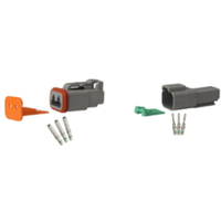 Connecteur Électrique Étanche Automobile DT 2 Broches Deutsch Mâle Femelle Prise 22-16AWG DT06-2S DT04-2P