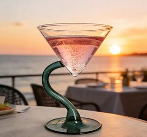 Verre à dessert/milkshake en verre transparent personnalisé OEM/ODM, gobelet en verre coloré vintage et <span class=keywords><strong>vaisselle</strong></span> pour glace sèche - Product Image 4