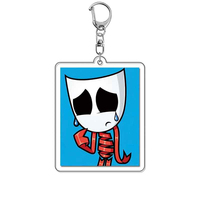 Porte-clés pendentif en acrylique fait main, mignon, style dessin animé et anime, pour le Cirque Numérique Incroyable, Caine, Jax, Pomni, Ragatha, Gangle, 5 cm, Cadeaux