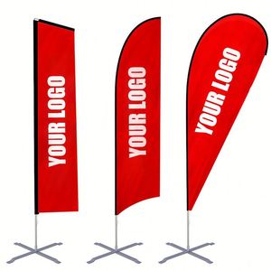Drapeau à plumes imprimé numériquement haute définition pour l'extérieur, bannière promotionnelle personnalisée pour le marketing de marque et l'affichage extérieur - Product Image 3