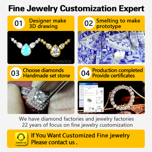 فلاش سوبر أحدث تصميم 10k الذهب الأبيض D vs IGI. قلادة معملية من الماس بتصميم فريد للنساء قلادة مكتنزة - Product Image 4