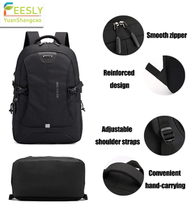 Men's 15 Inch Durable Laptop <b>Backpack</b> <b>Waterproof</b> Oxford Multifunction School Pack USB Zipper Closure Polyester for Daily Use - Product Image 2