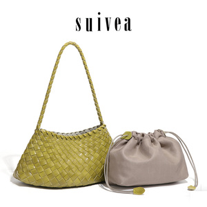 Nuova <span class=keywords><strong>Borsa</strong></span> a Mano per Donne con Texture Raffinata, Semplice <span class=keywords><strong>Borsa</strong></span> Intrecciata Artigianale, <span class=keywords><strong>Borsa</strong></span> a Tracolla Personalizzata e alla Moda, Piccola <span class=keywords><strong>Borsa</strong></span> Quadrata - Product Image 4
