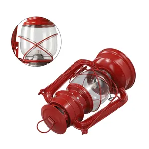 New Retro Outdoor Iron Lamp with Kerosene Oil Light Mediterranean <strong>Style</strong> Decor Candle Holders &amp; <strong>Lanterns</strong> - Product Image 1