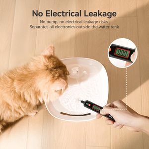 Fontaine à eau intelligente pour animaux de compagnie, sans BPA, en plastique écologique, portable, silencieuse, certifiée RoHS, pour chat et chien, CE FCC - Product Image 2