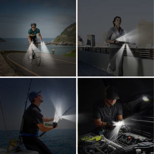 Gants lumineux LED personnalisés pour la pêche avec batterie au lithium, pour le travail nocturne en extérieur, le cyclisme et la pêche, gants demi-doigts éclairants - Product Image 3