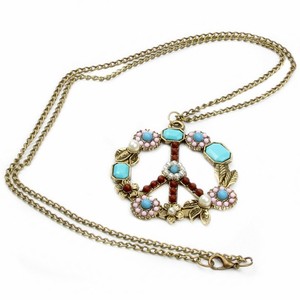 Trendprodukte: Neue Choker-Halskette, Vergoldeter Indischer Türkis-Schmuck, Western-Schmuck, Lange Kette, Perlen-Blume - Product Image 6
