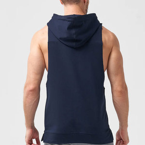 Sudadera con Capucha sin Mangas para Hombre, para Gimnasio, Invierno, 100% Algodón, Felpa, Impresión Digital, Transpirable, Ecológica, Antiarrugas, de Secado Rápido - Product Image 2