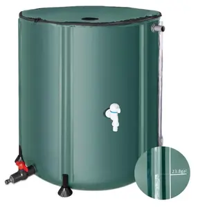 Réservoir de stockage d'eau portable baril d'eau système de collecte d'eau de pluie attrape-pluie comprend un filtre deux robinets et un kit de débordement - Product Image 1
