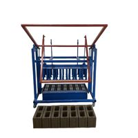 Machine manuelle de fabrication de briques en béton non motorisée, à deux phases, sans cuisson, pour blocs creux en ciment, haute efficacité