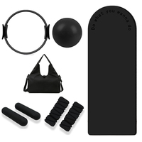 Ensemble d'accessoires d'équipement de Pilates personnalisé en usine : bande de résistance, cercle magique, bloc de yoga, anneau de Pilates, barre de gym, haltère