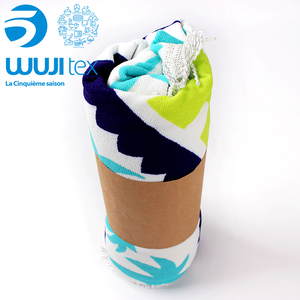 Toalla de playa con estampado reactivo de borlas GRS de estilo europeo personalizable Manta de playa tropical Técnicas lisas de punto - Product Image 6