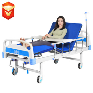 Hakuitsu Manual Nursing <b>Bed</b> BXJ01 <b>Single</b>-Crank With Guardrail For Elderly And Mobility Impaired People - Product Image 3